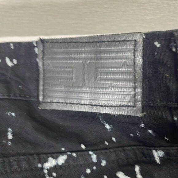 Jordan Craig Aaron Black and White Graphic Print Jeans Size 30x32 - Picture 12 of 13
